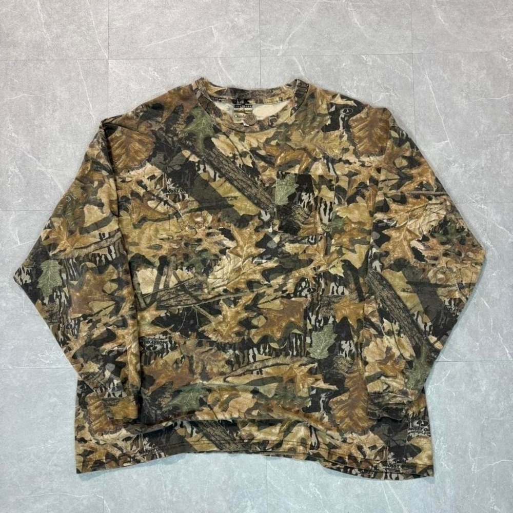 Realtree green and khaki camo crewneck‎ sweatshirt